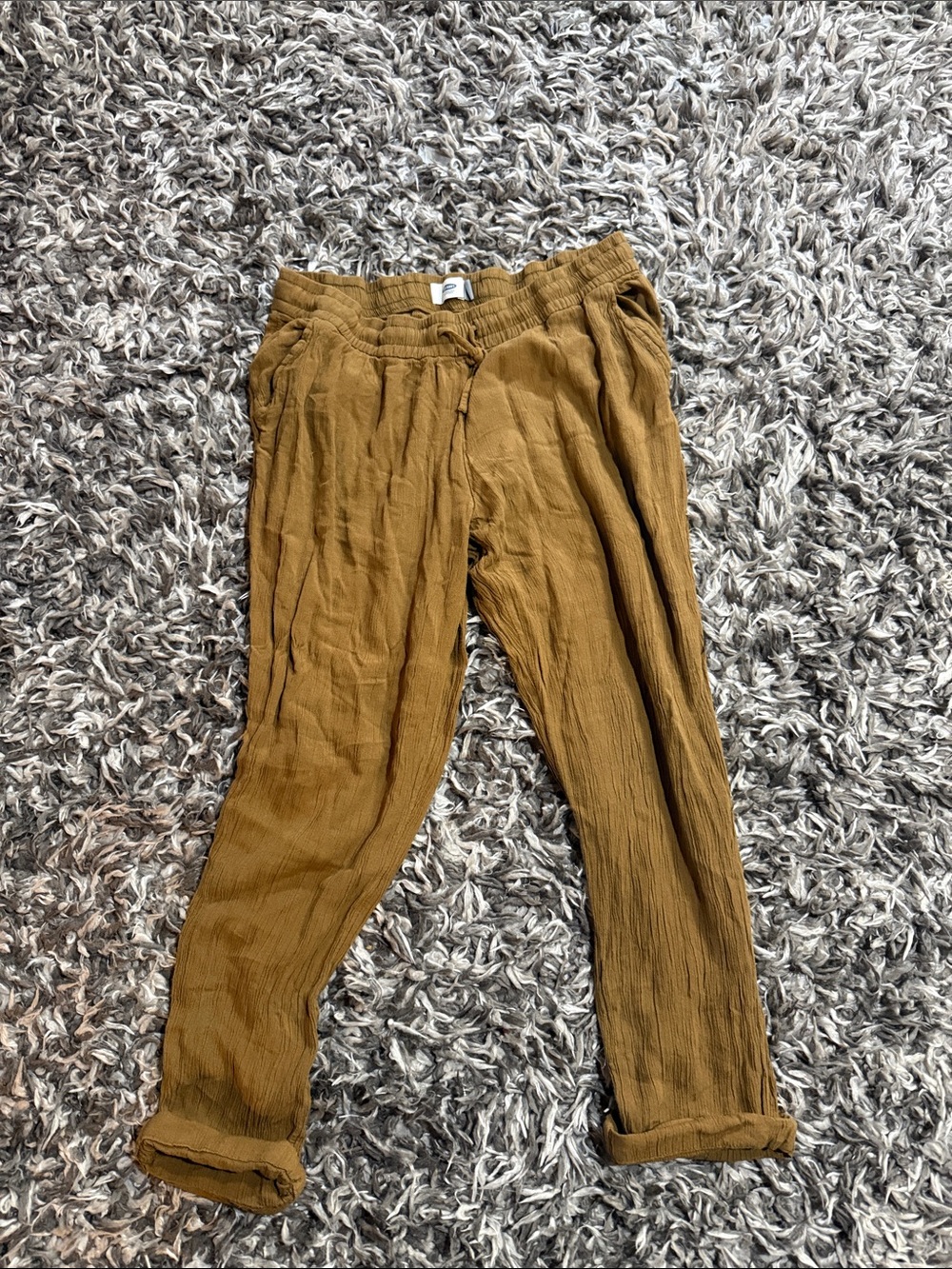 Old Navy Women's Drawstring Joggers - dark green/ Brown